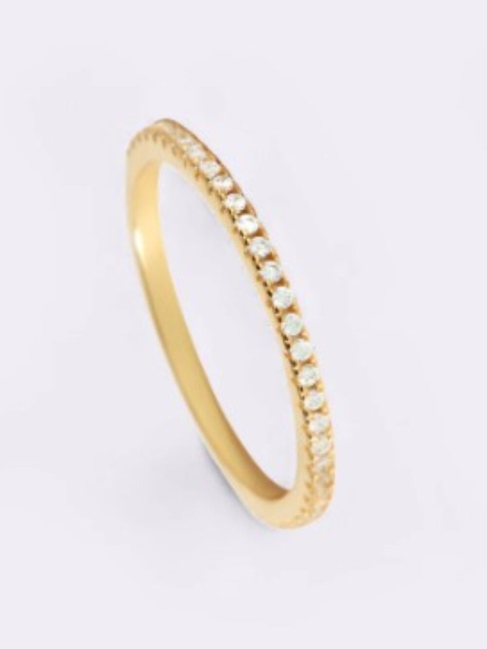 Mint&Lily Eternity Diamond Ring - Size 10 - Gold - NWT